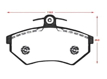 Pastilla freno Delantera