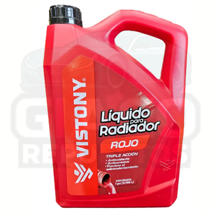 Refrigerante Anticongelante Vistony Rojo 3.78 Lts